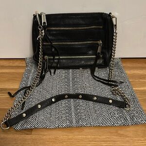 Rebecca Minkoff Black Leather MAC Crossbody bag